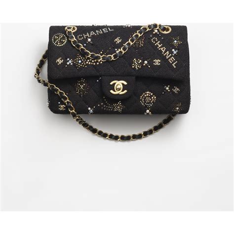 chanel small classic handbag grained calfskin